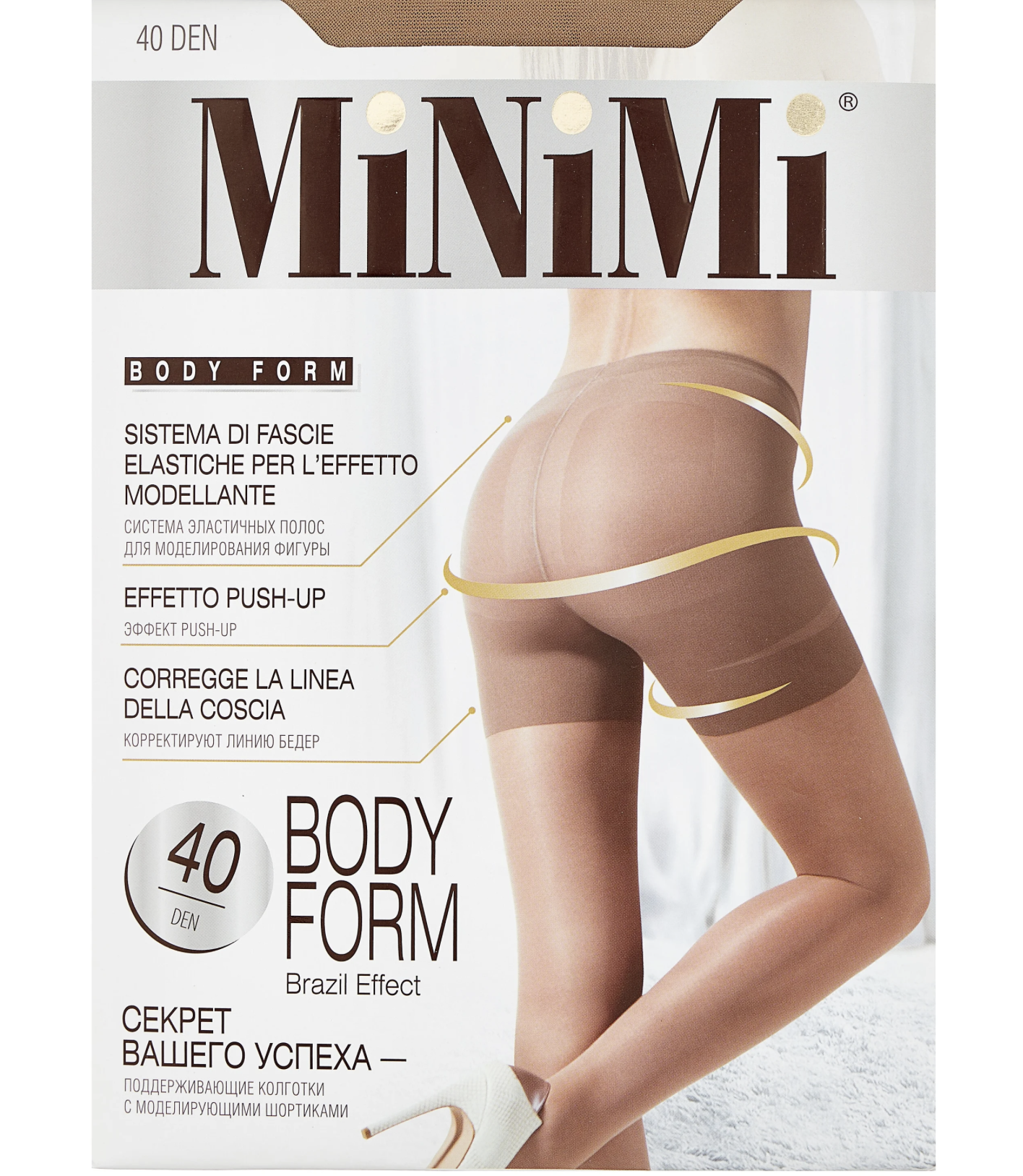   / MiNiMi BodyForm -   c   40 DEN Caramello 4(L)
