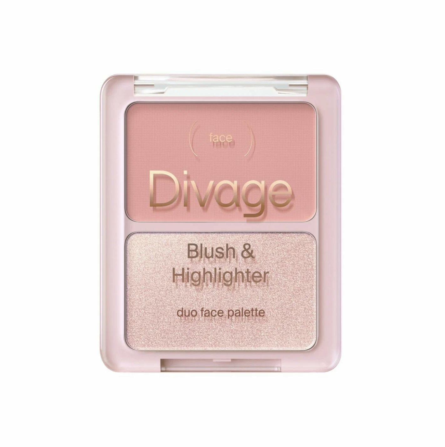   / Divage -    Blush&Highlighter Duo Face Palette  02, 8 